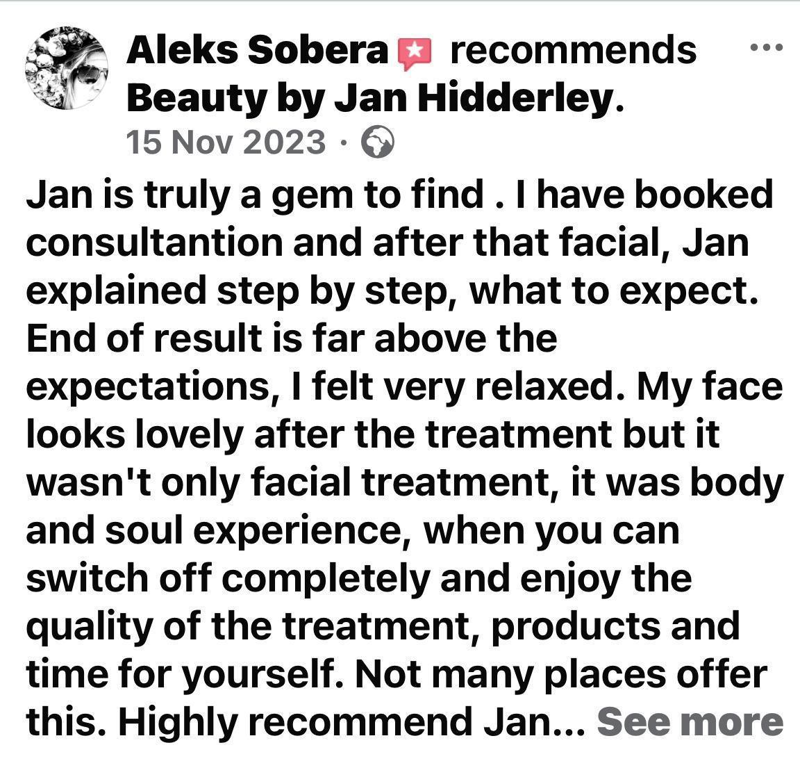 What they are saying about Jan What they are saying about Jan