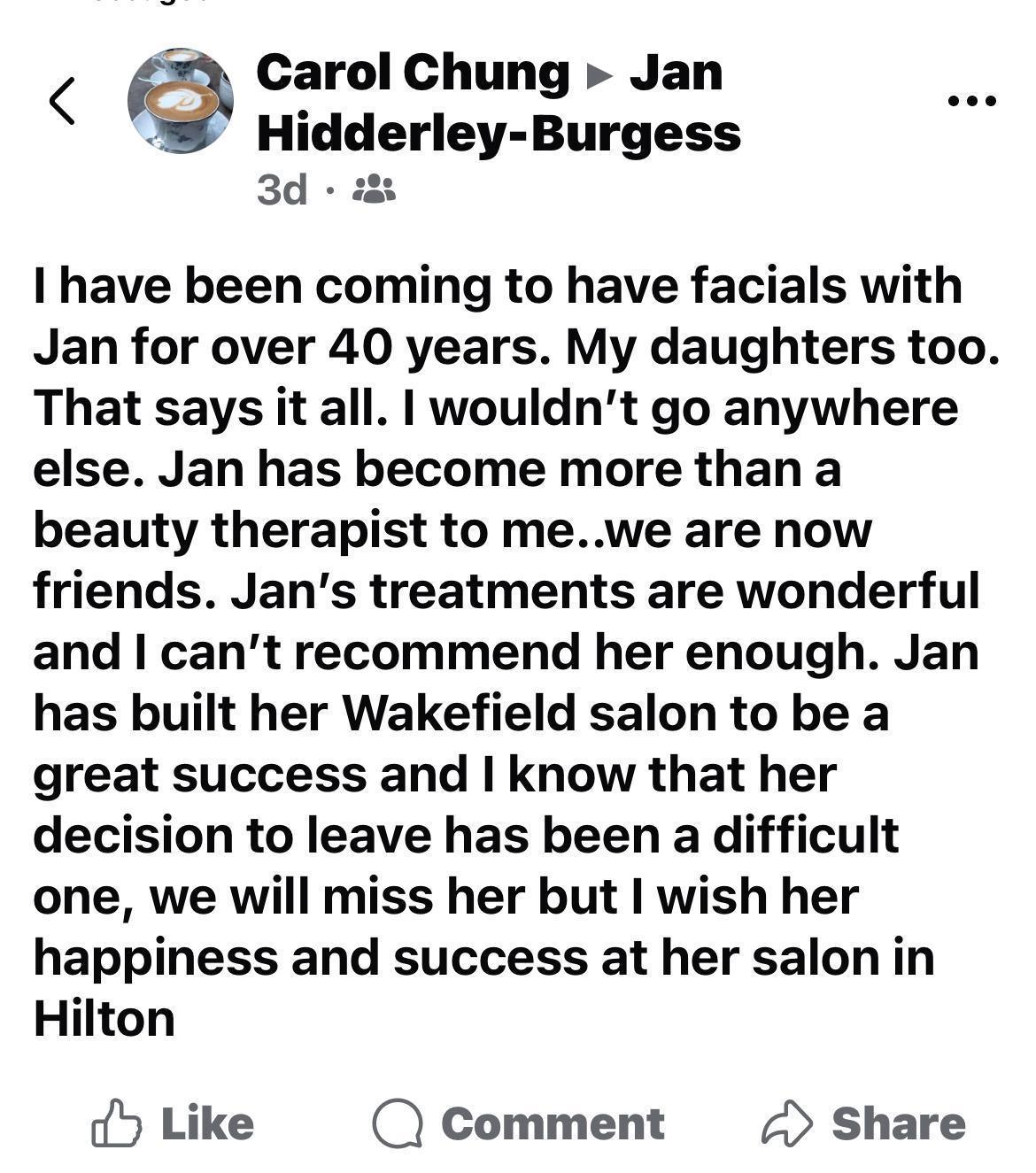 What they are saying about Jan What they are saying about Jan