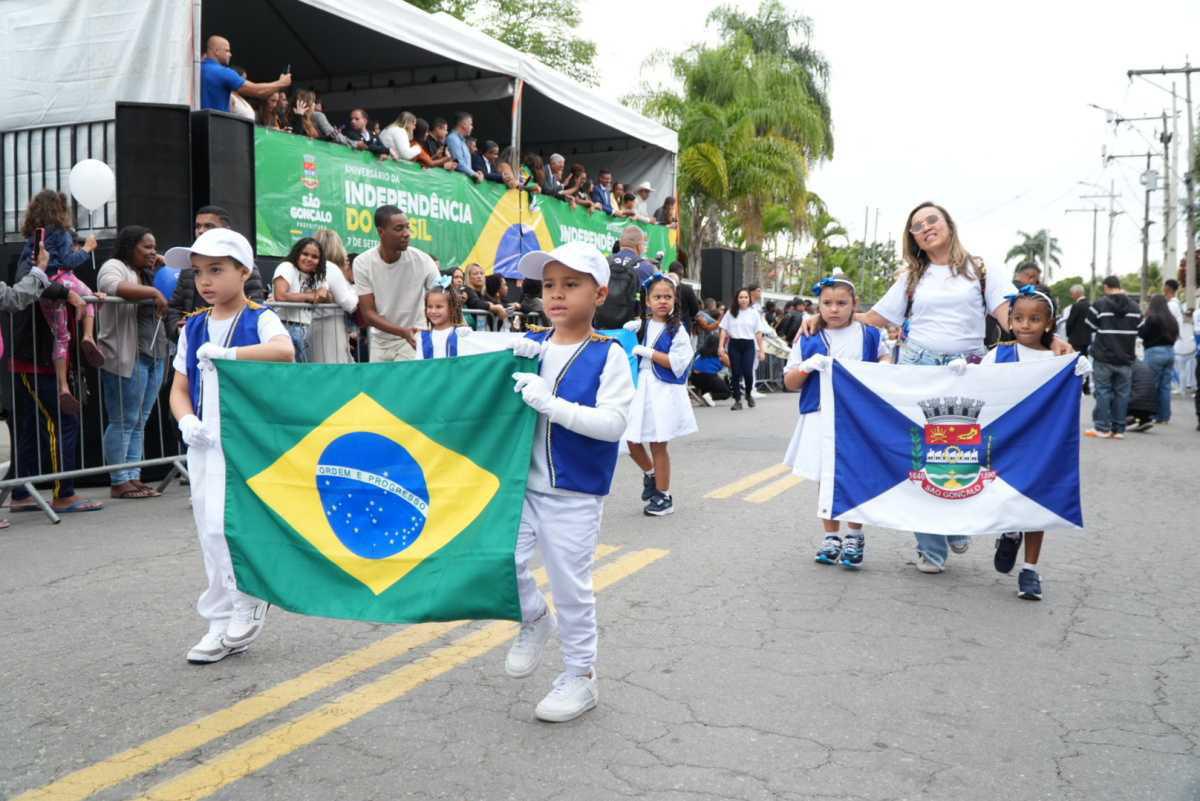 São Gonçalo celebra independência do País com desfile cívico