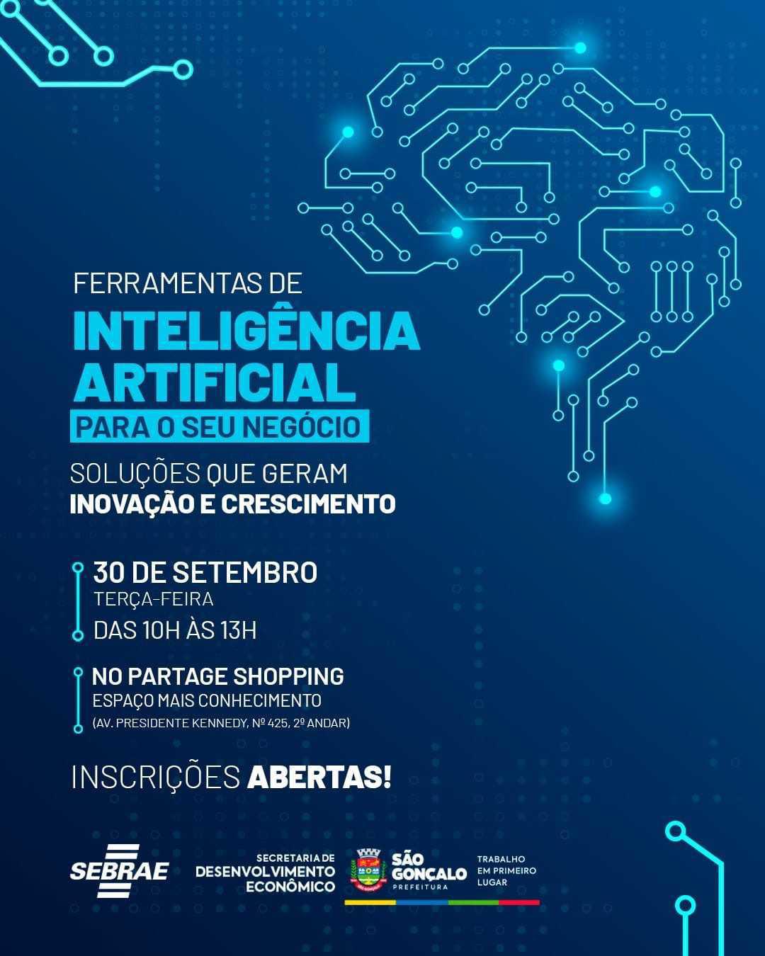 São Gonçalo realiza palestra sobre ferramentas de Inteligência Artificial para alavancar negócios