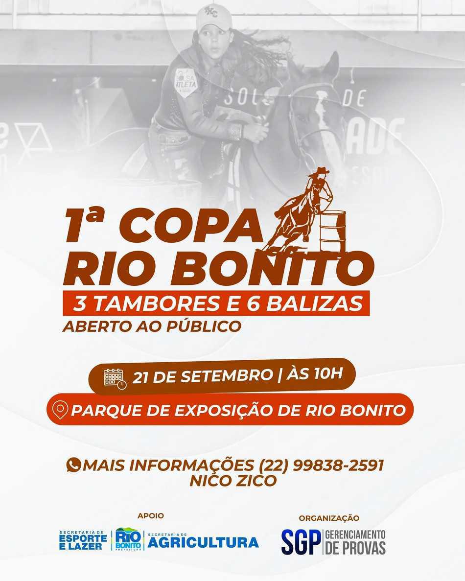 1ª Copa Rio Bonito de 3 Tambores e 6 balizas foi adiada