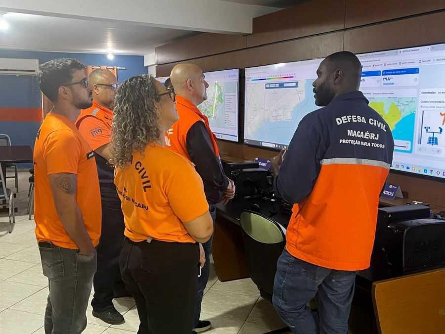 Defesa Civil realiza visita técnica à Secretaria de Defesa de Macaé