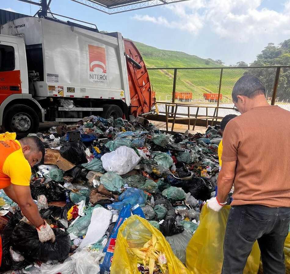 Niterói intensifica análise dos resíduos sólidos para melhorar ainda mais a limpeza urbana da cidade, já considerada a primeira do estado