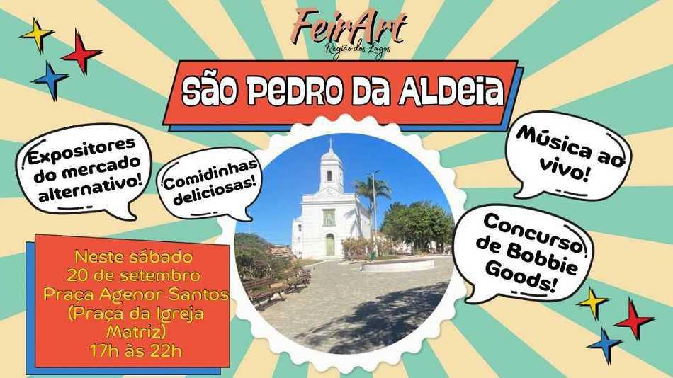 São Pedro da Aldeia recebe feira com programação cultural no sábado 