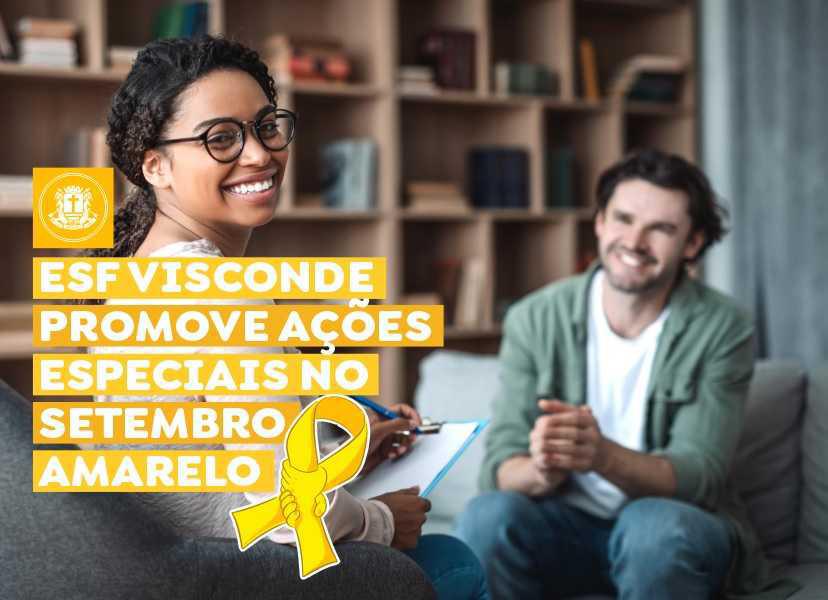 ESF Visconde promove ações da campanha Setembro Amarelo, em Macaé