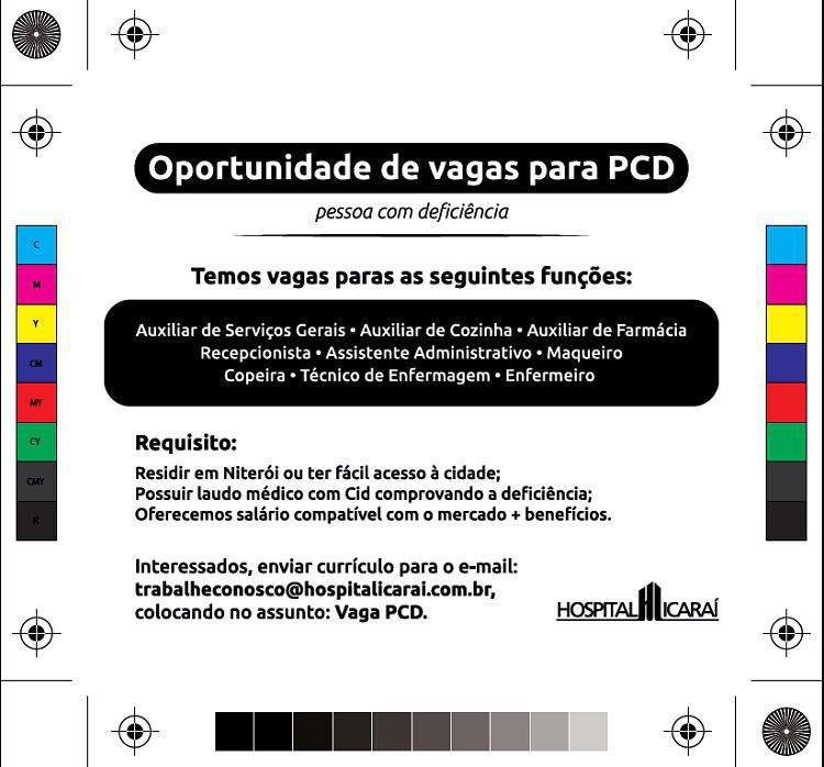 Oportunidade de Vaga PCD - Hospital de Icaraí