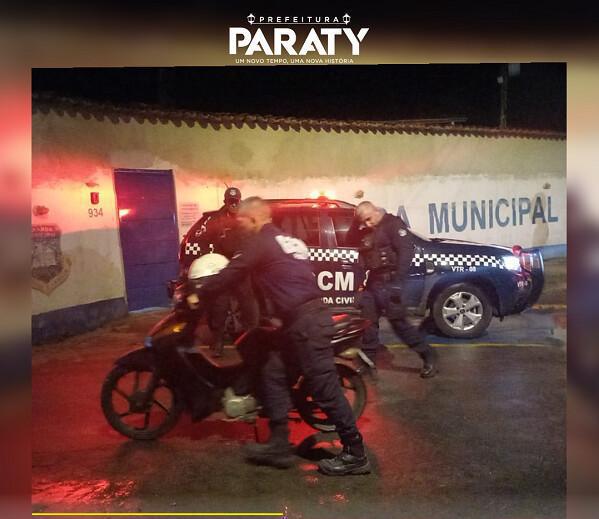 Ação Conjunta da PM e da Guarda de Municipal de Paraty coibiram poluição sonora por motos