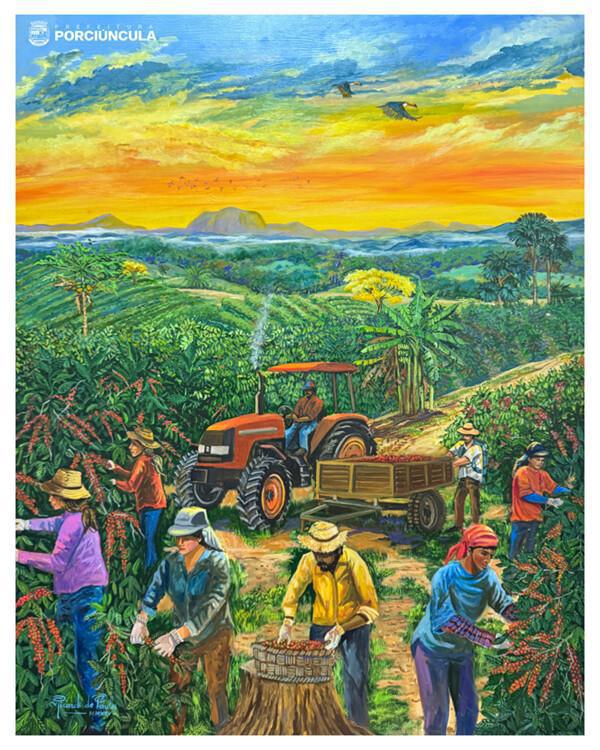 Obra “Raízes do Café” passa a integrar o patrimônio cultural de Porciúncula Obra “Raízes do Café” passa a integrar o patrimônio cultural de Porciúncula