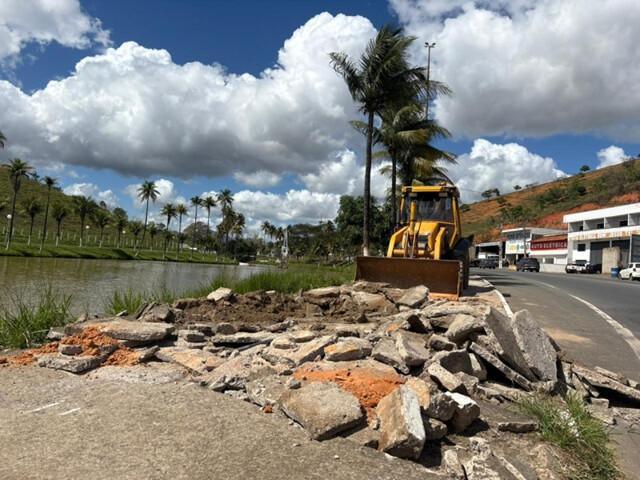 Obras do Lago José Neves seguem em ritmo acelerado, em Bom Jesus