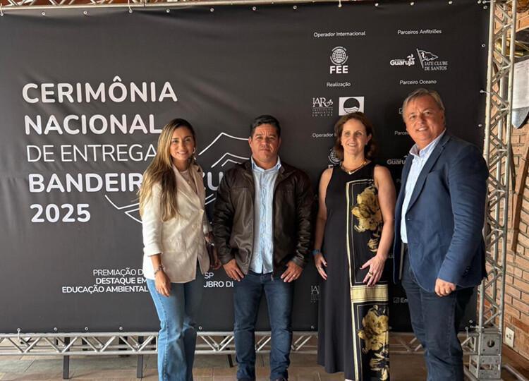 Prefeito Alexandre Martins participa da cerimônia nacional de entrega da Bandeira Azul e celebra conquista inédita de Búzios