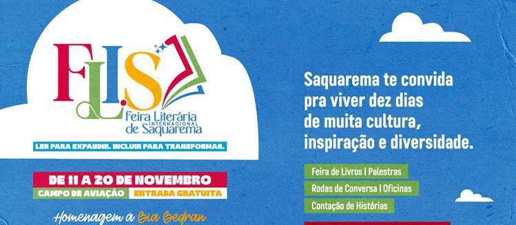 Feira Literária de Saquarema leva autores consagrados e foca na proteção ao meio ambiente e no respeito aos saberes ancestrais Feira Literária de Saquarema leva autores consagrados e foca na proteção ao meio ambiente e no respeito aos saberes ancestrais