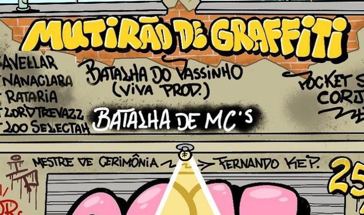 Mutirão de Graffiti agita a cidade com arte, música e cultura urbana em Macaé