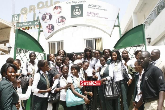 Coumba Gawlo avec les étudiants de l'IAM
