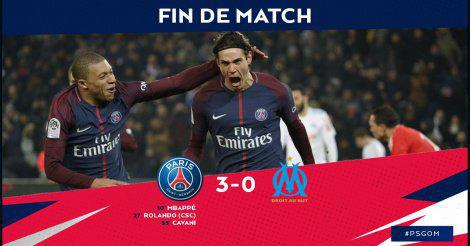 Ligue 1 - Le PSG bat l'OM sans trembler (3-0) mais perd Neymar sur blessure