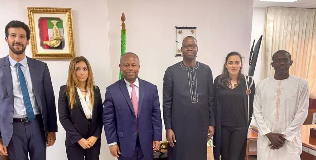Yankhoba DIATARA, Ministre de l'Economie numérique et des télécommunications a reçue en audience une délégation d’Africa50 conduite par son Directeur Général, Mr Alain Ebobisse