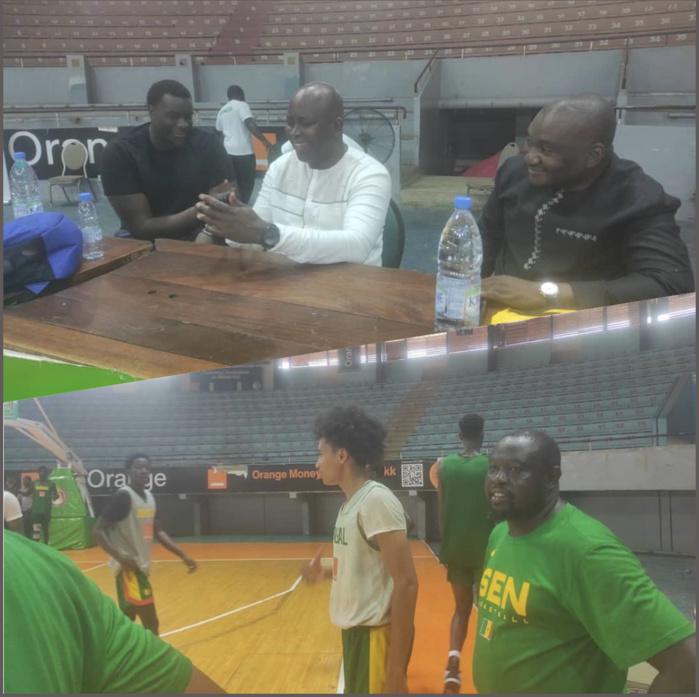 Préparation Afrobasket masculin U20 : Le coach des Lions, Ngagne Desagana, en visite chez les Lionceaux…