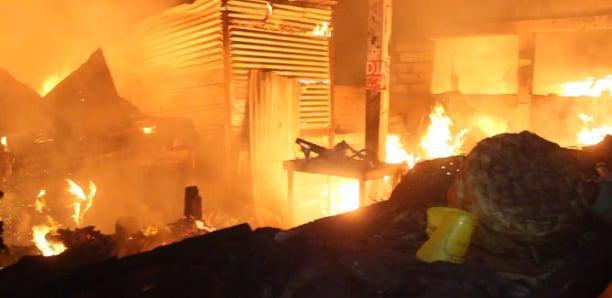 Ziguinchor : Incendie au marché Boucotte