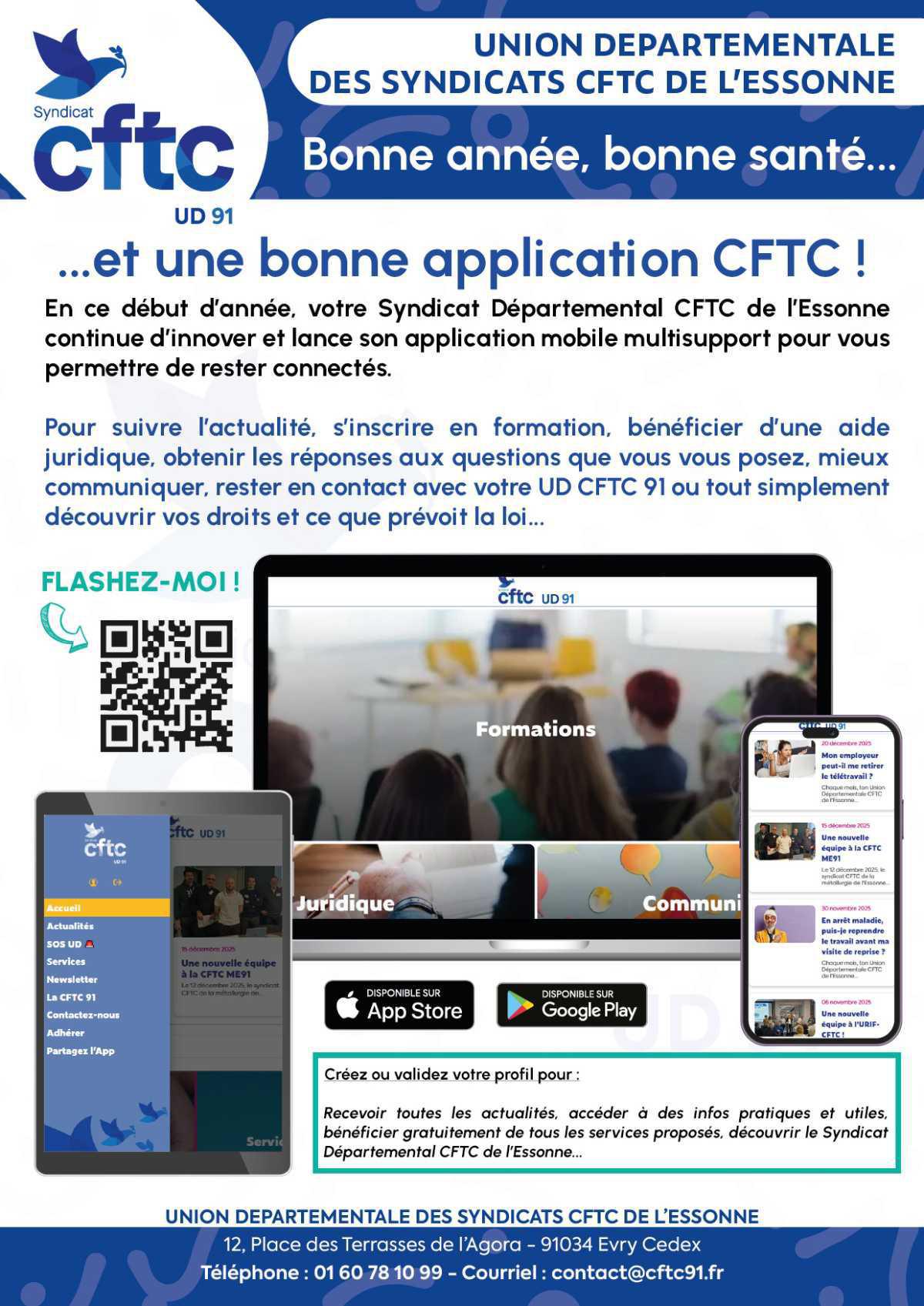 Votre UD CFTC 91 vous souhaite une très belle et bonne année 2026