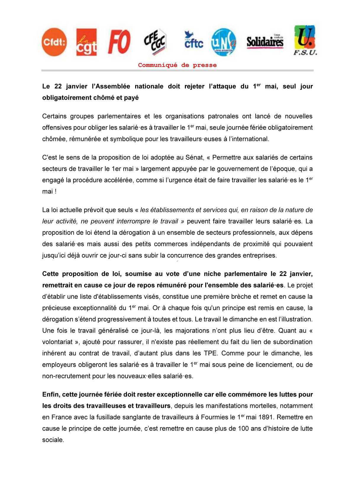 Touche pas à mon 1er mai ! Touche pas à mon 1er mai !