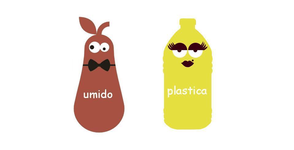 Stasera esporre organico e plastica