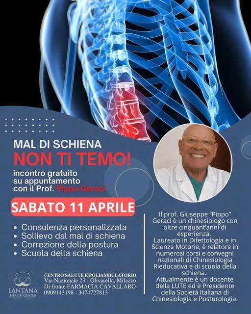 Mal di schiena? NON TI TEMO Mal di schiena? NON TI TEMO