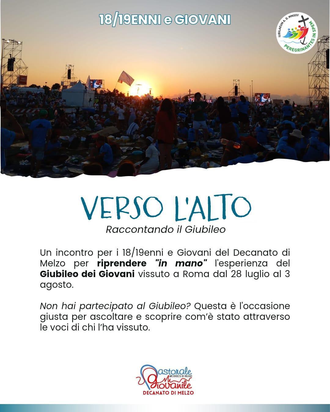 Incontro giovani decanale: Verso l'Alto - raccontando il Giubileo