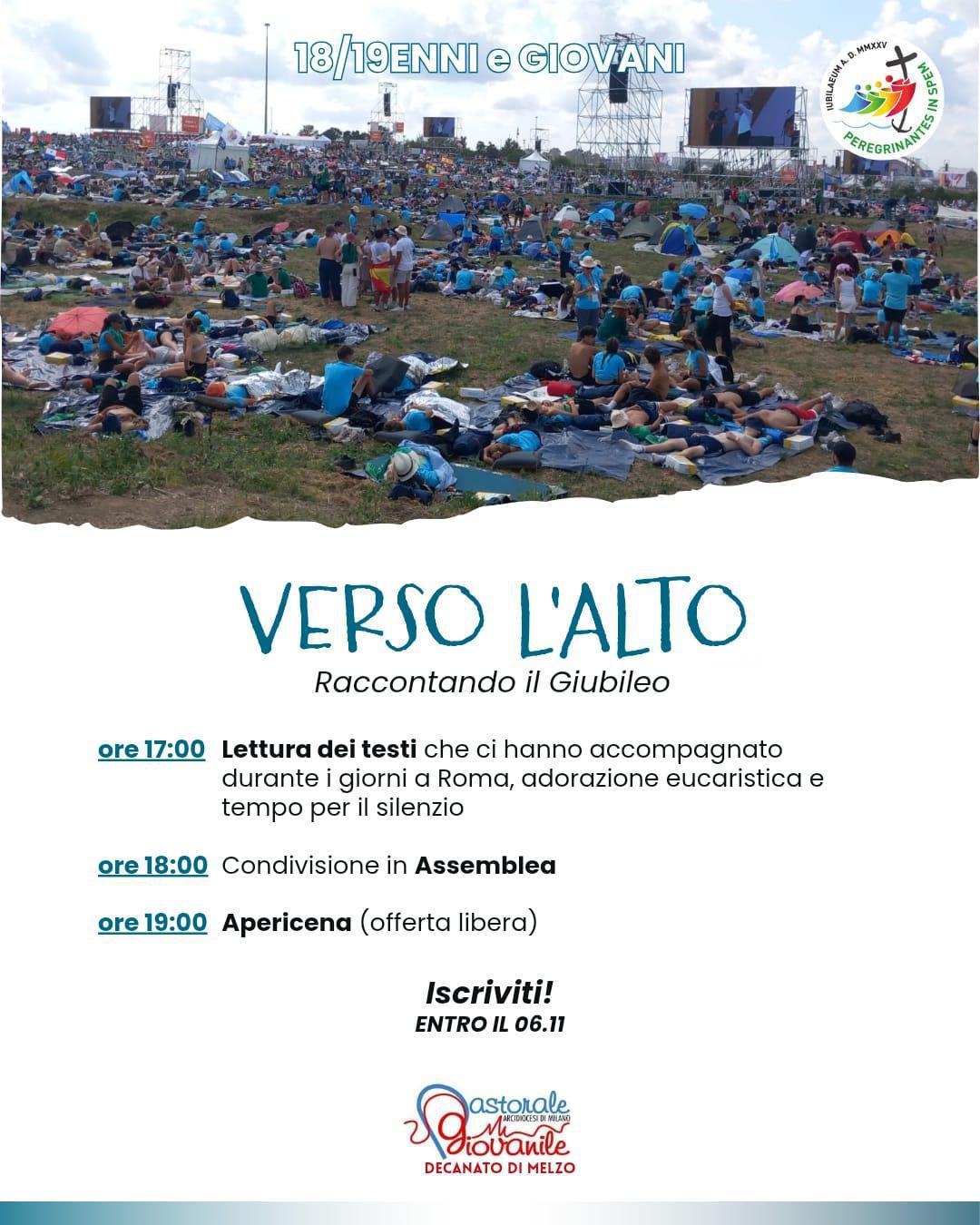 Incontro giovani decanale: Verso l'Alto - raccontando il Giubileo