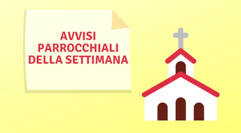 Avvisi dal 1 all'8 marzo Avvisi dal 1 all'8 marzo