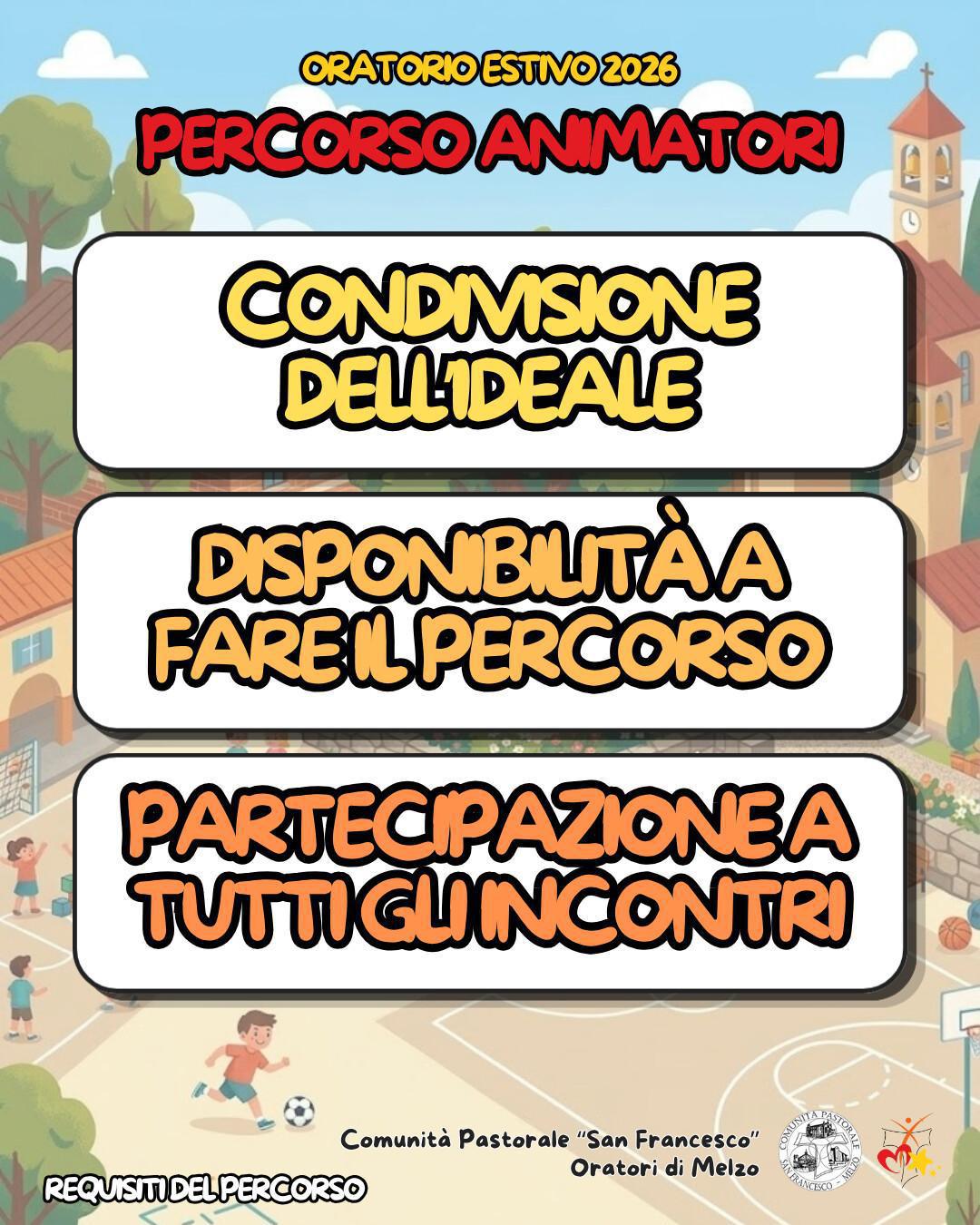Animatori: Requisiti del percorso