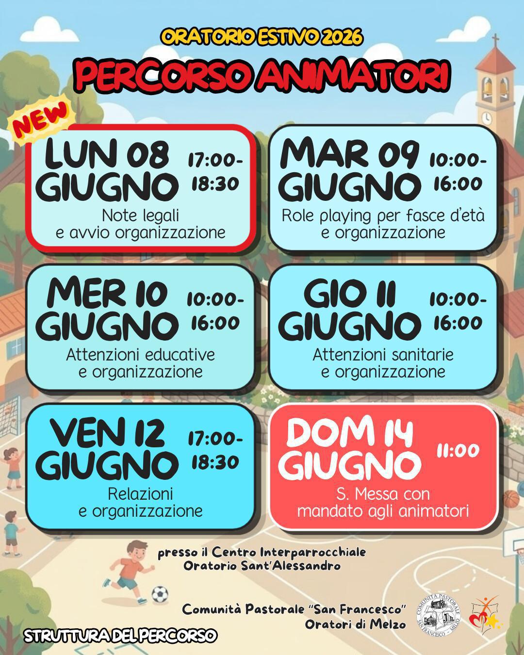 Animatori: Struttura del percorso