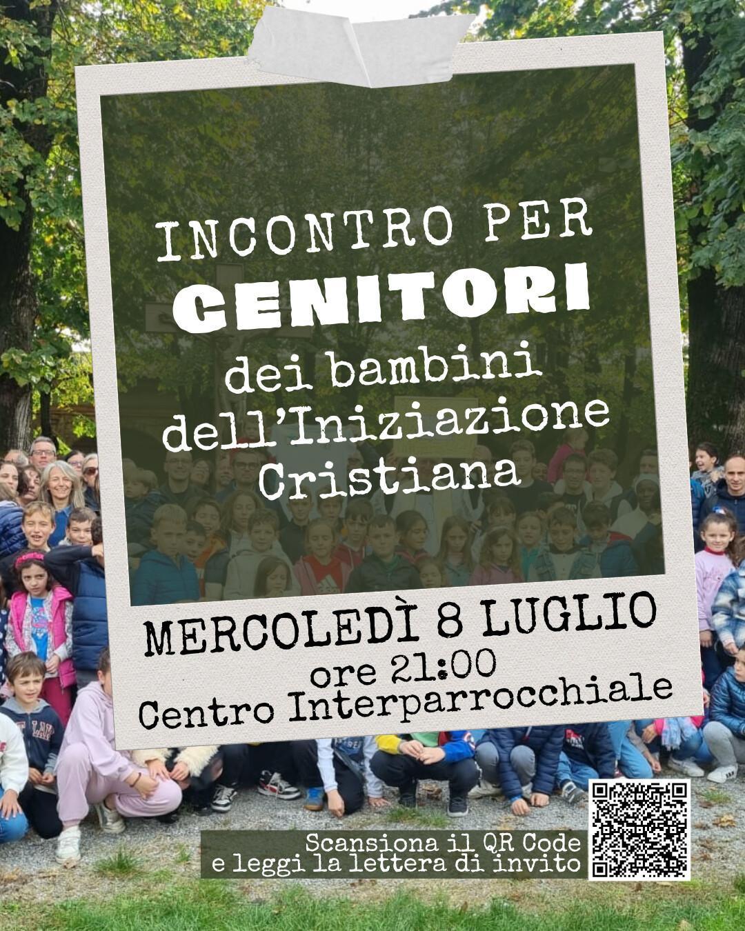 Lettera ai genitori dei bambini dell'Iniziazione Cristiana