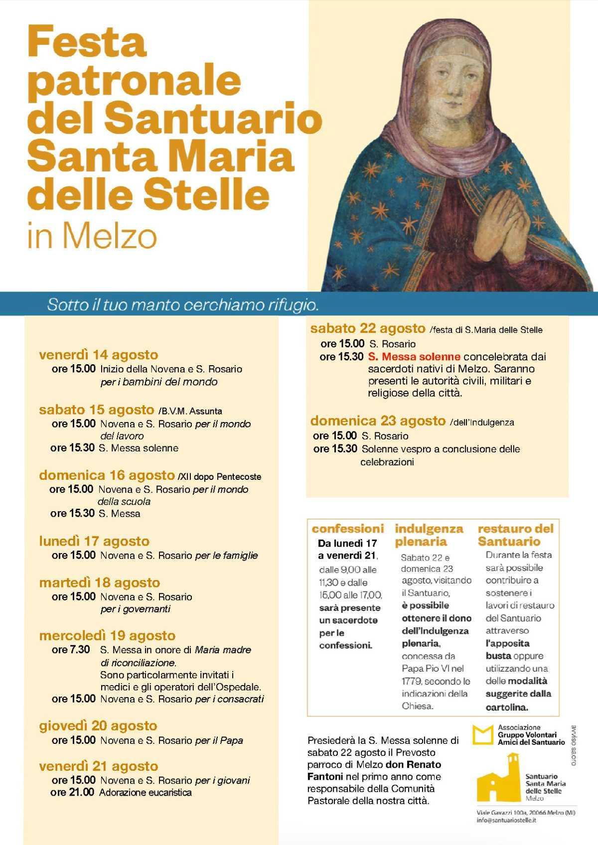 Festa Patronale del Santuario delle Stelle