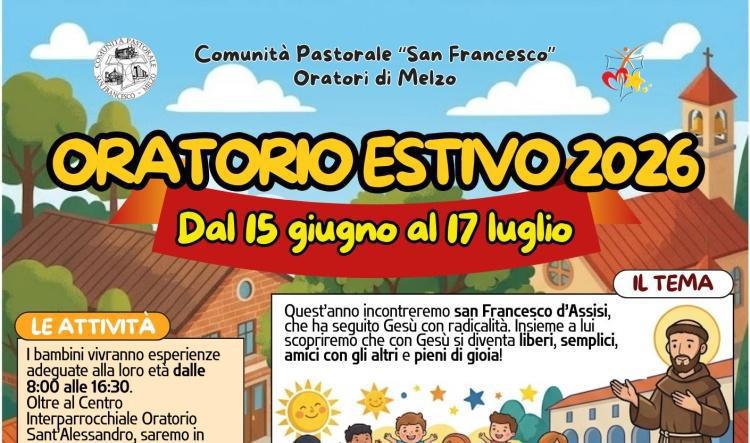 Oratorio Estivo 2026 - Prime informazioni