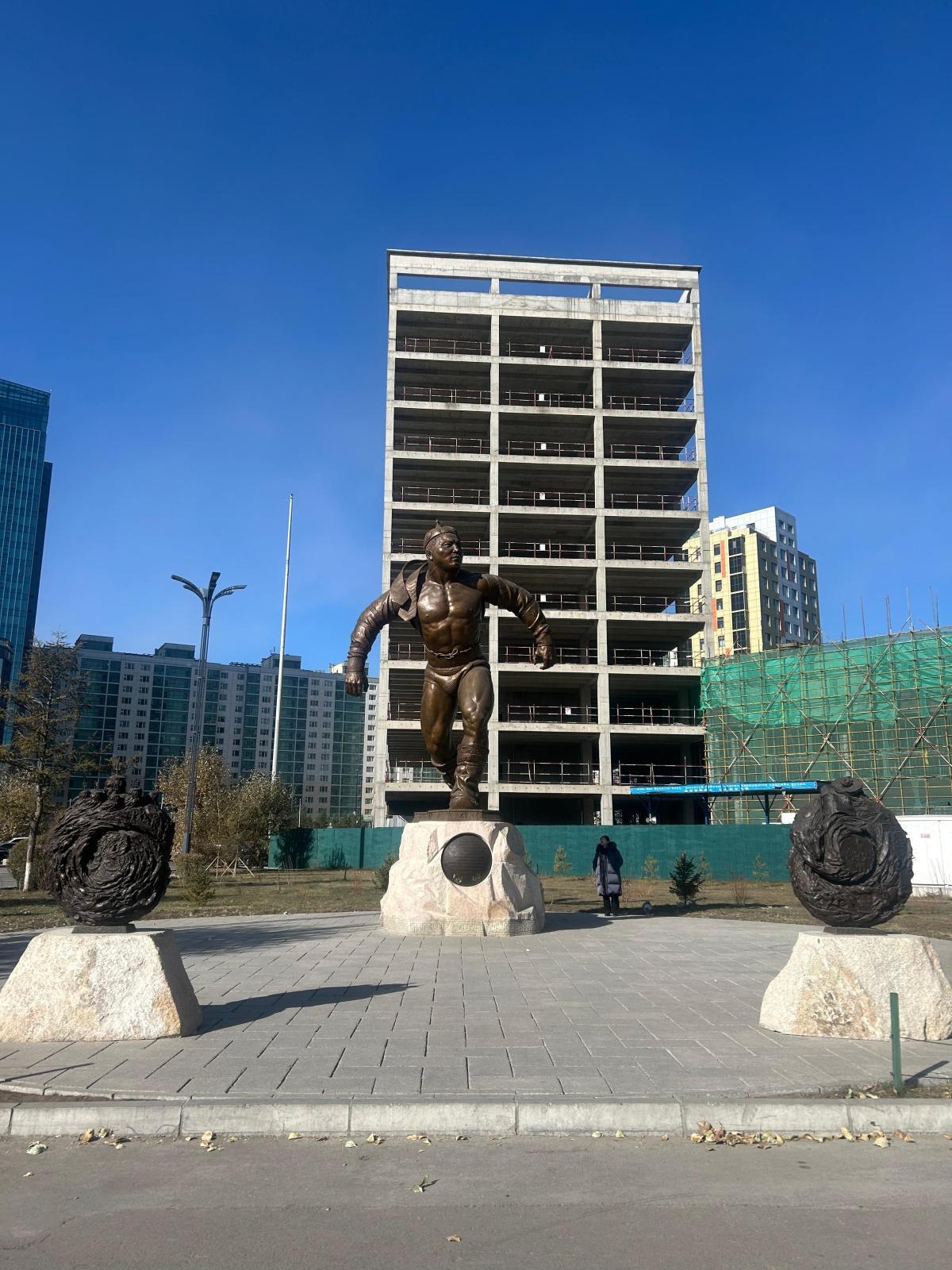 Munkhbat Champion Statue Munkhbat Champion Statue