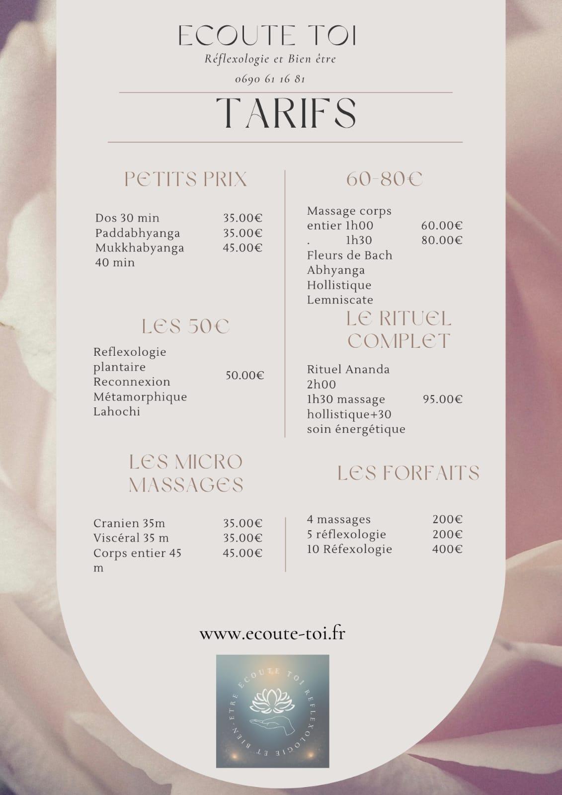 ÉCOUTE TOI - réflexologie, aromathérapie, bien-être ÉCOUTE TOI - réflexologie, aromathérapie, bien-être