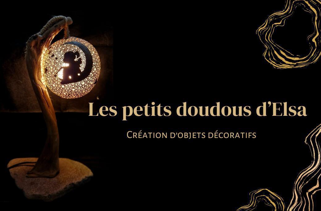 LES PETITS DOUDOUS D'ELSA - creation of lamps in gourds and personalized decorations
