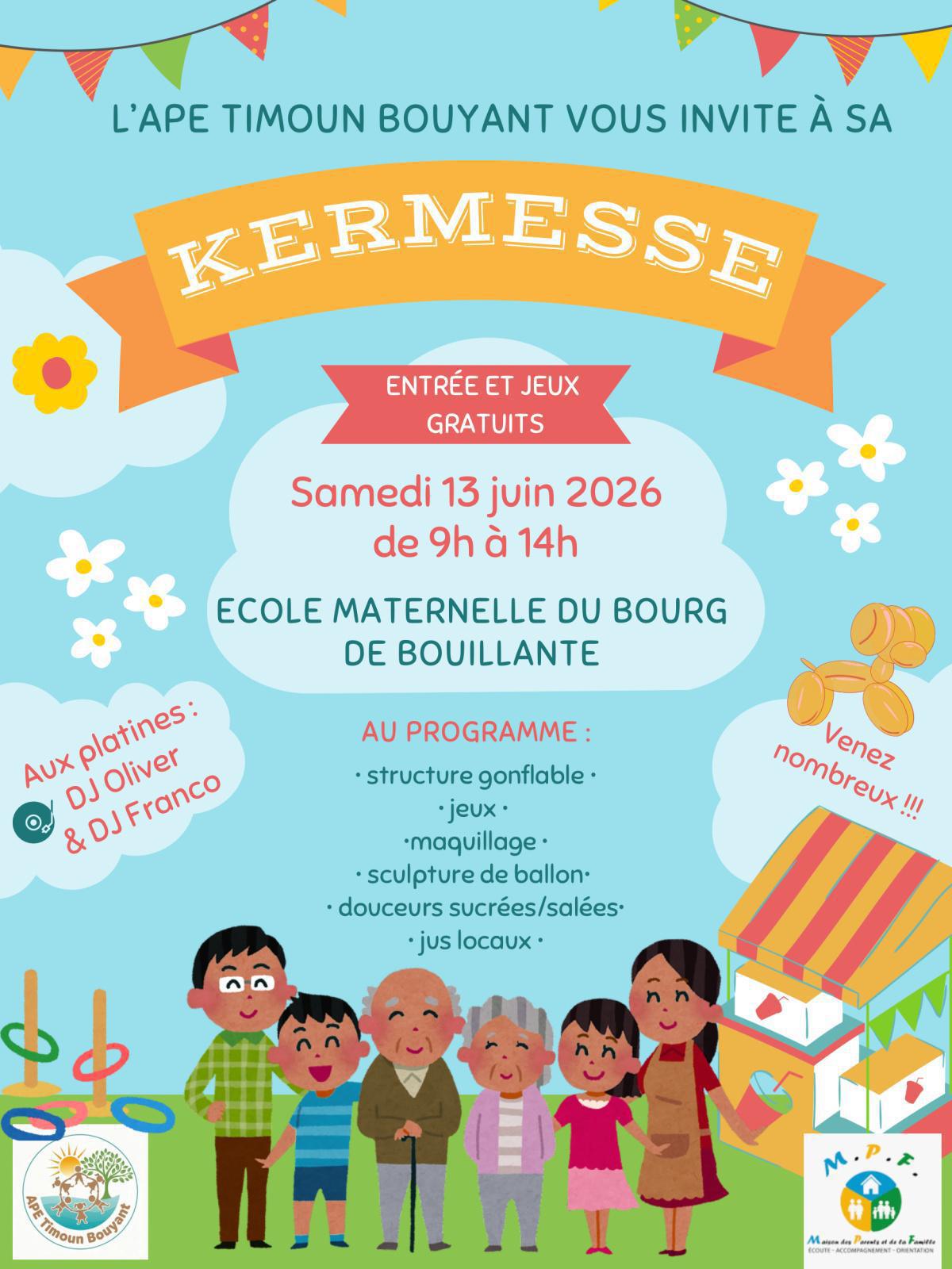 Kermesse à la maternelle du bourg !!! Kermesse à la maternelle du bourg !!!
