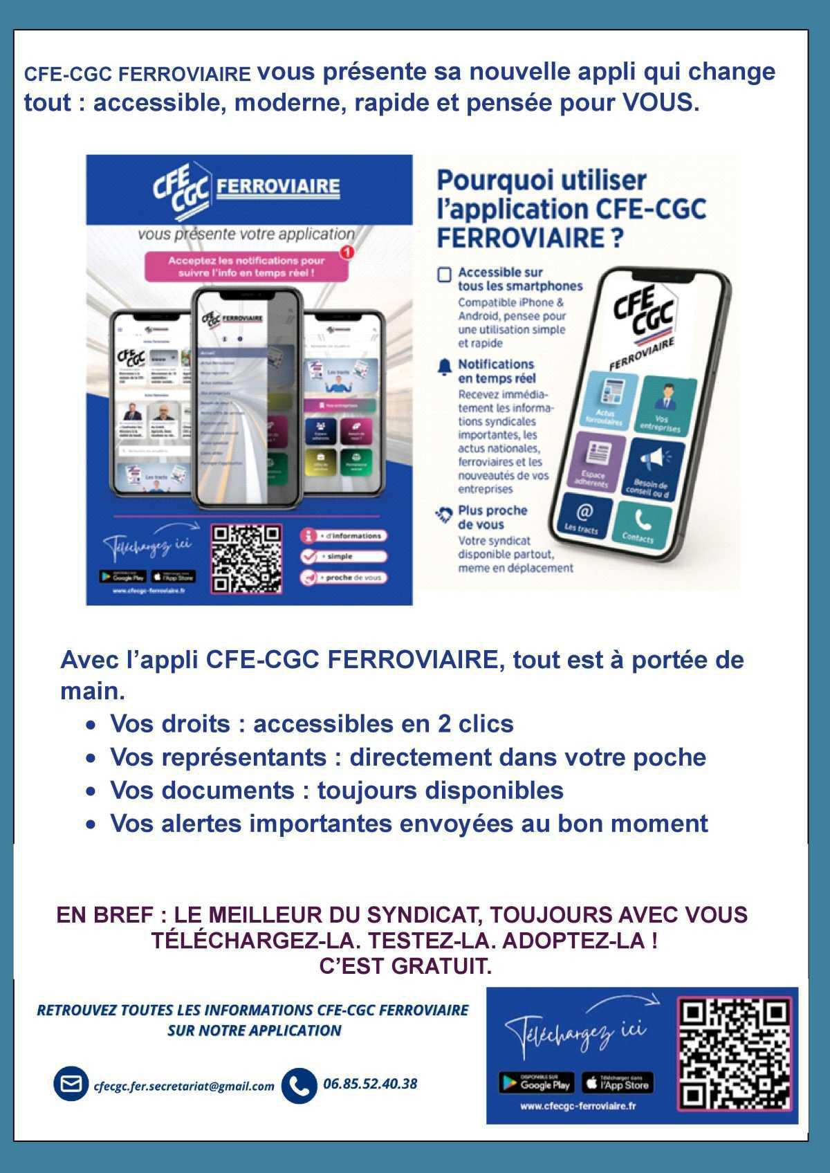 Application CFE-CGC Ferroviaire