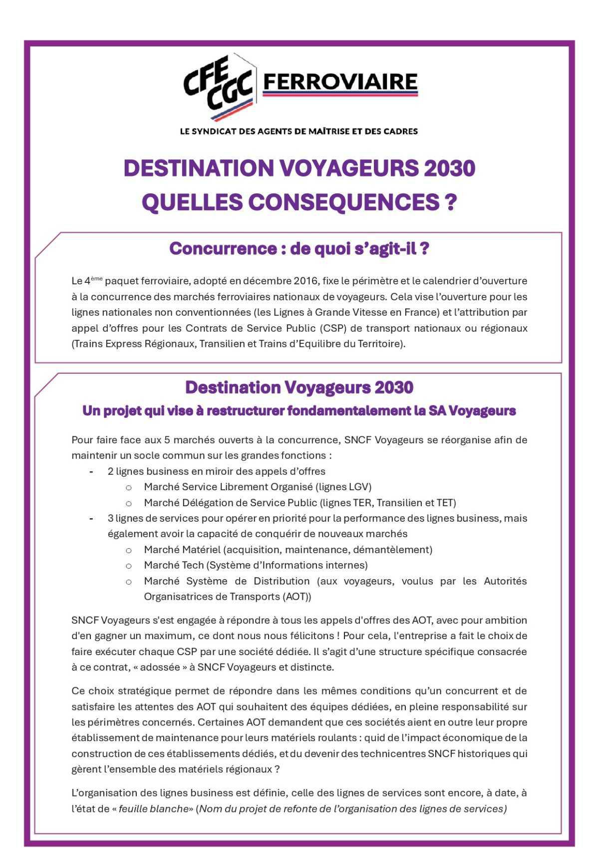 Destination 2030 - acquis sociaux