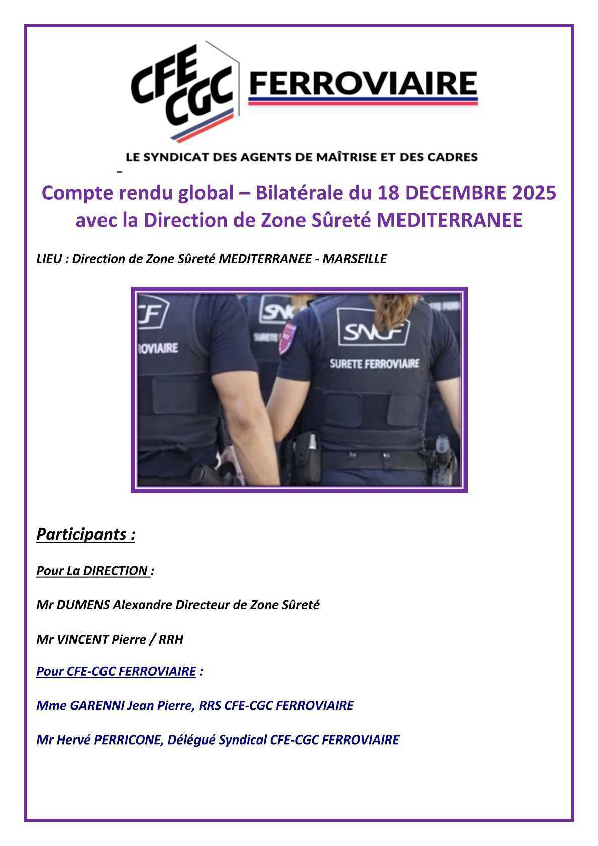 Bilatérale du 5 décembre DZS Med