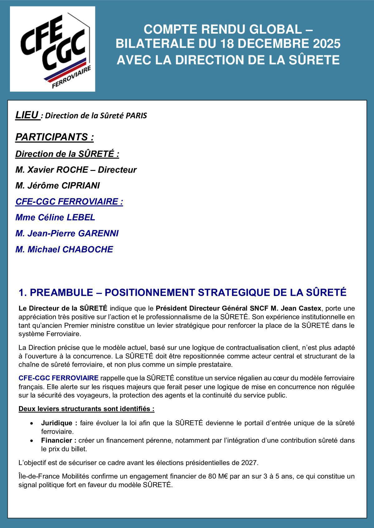 CR de la bilatérale du 18 décembre avec Xavier Roche