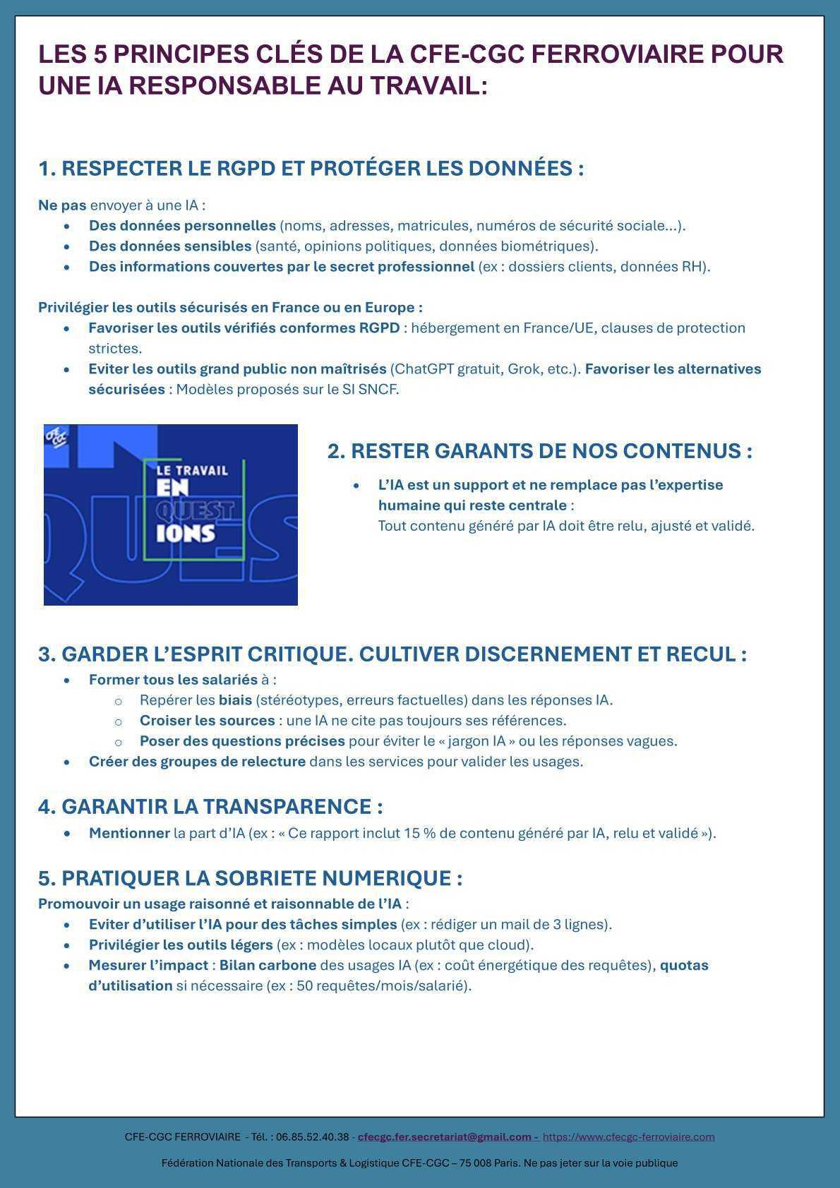 L'IA générative au travail