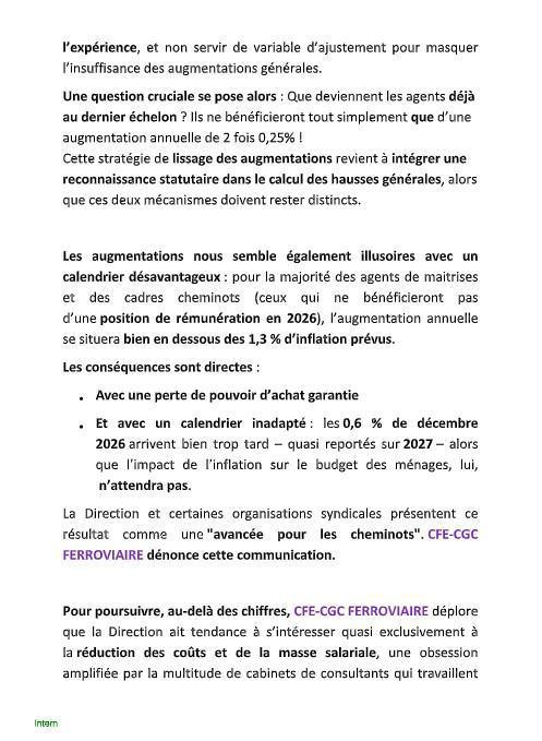 Déclaration liminaire CSE de Février