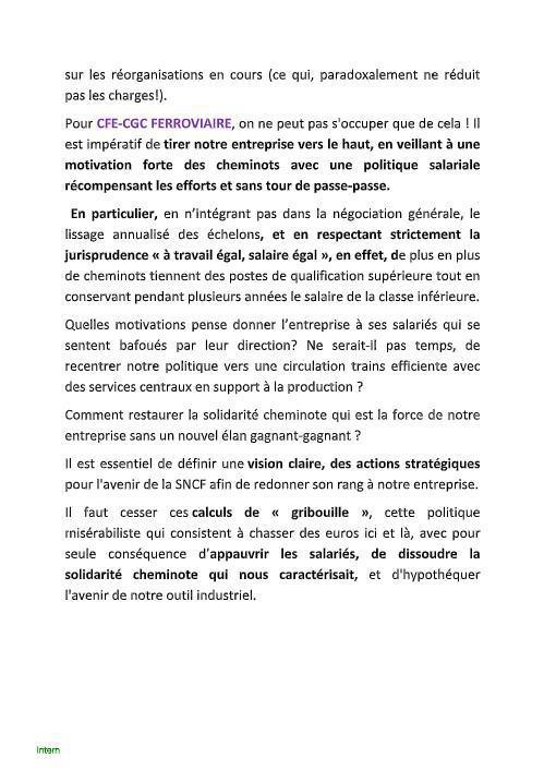 Déclaration liminaire CSE de Février