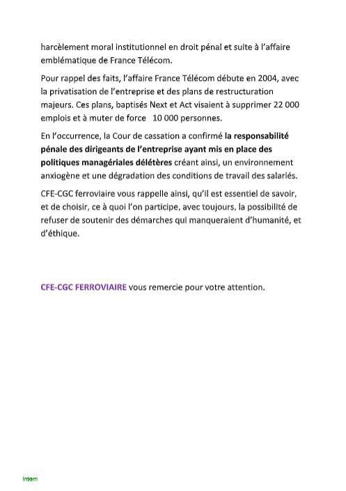 Déclaration liminaire CSE de Février