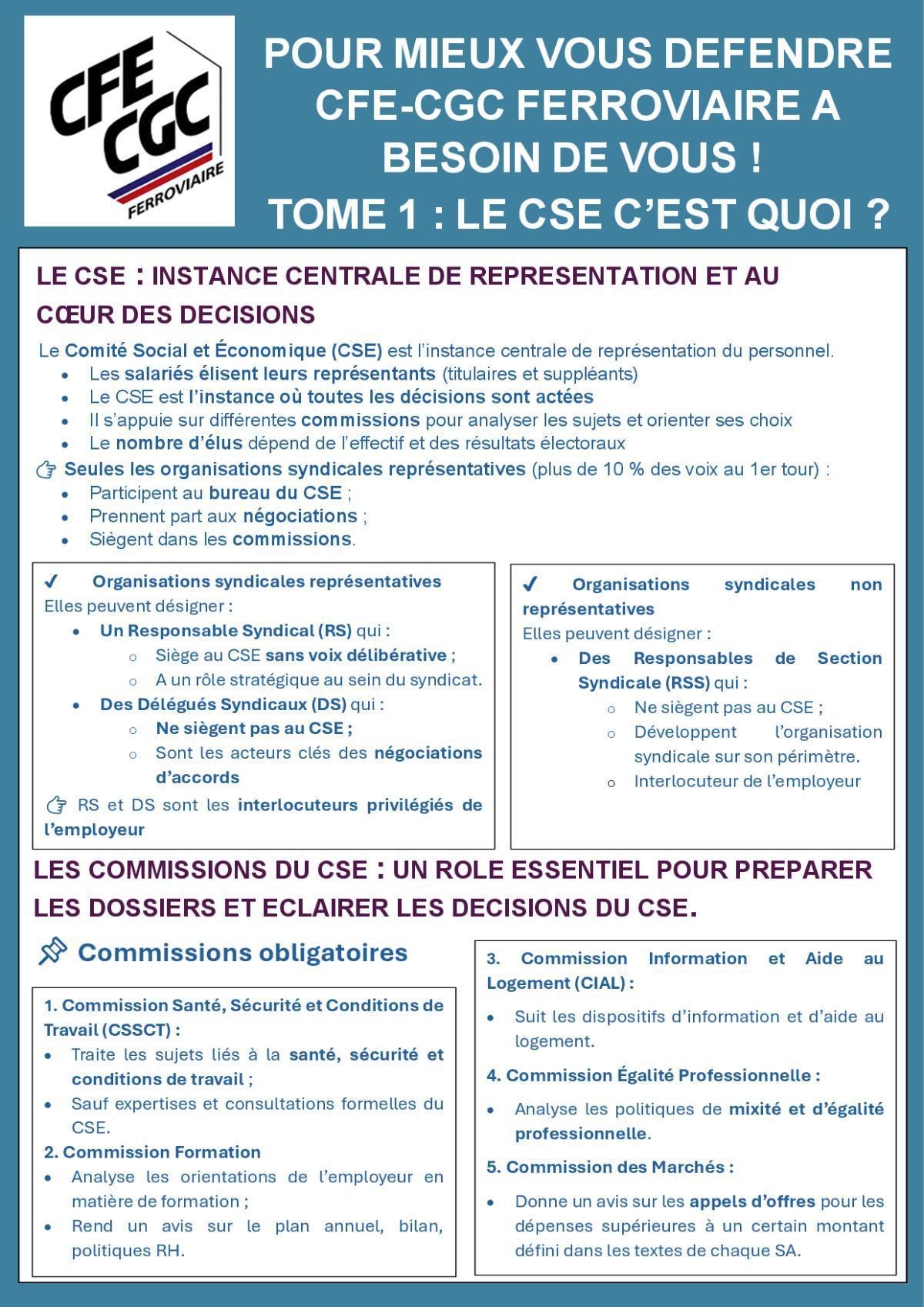 CSE : Rôle et Organisation