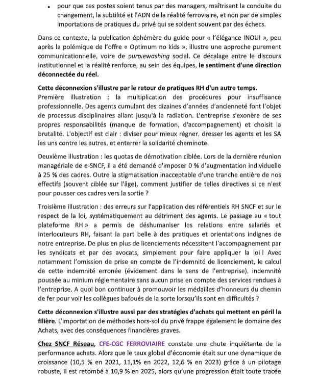 Déclaration liminaire CSE de Mai
