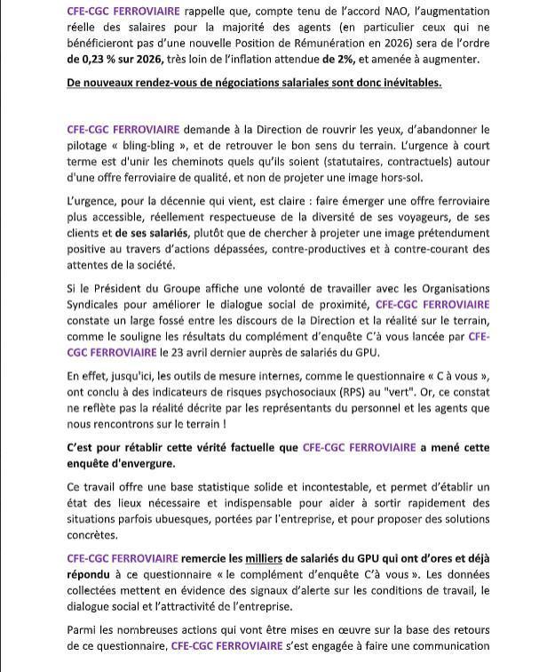 Déclaration liminaire CSE de Mai