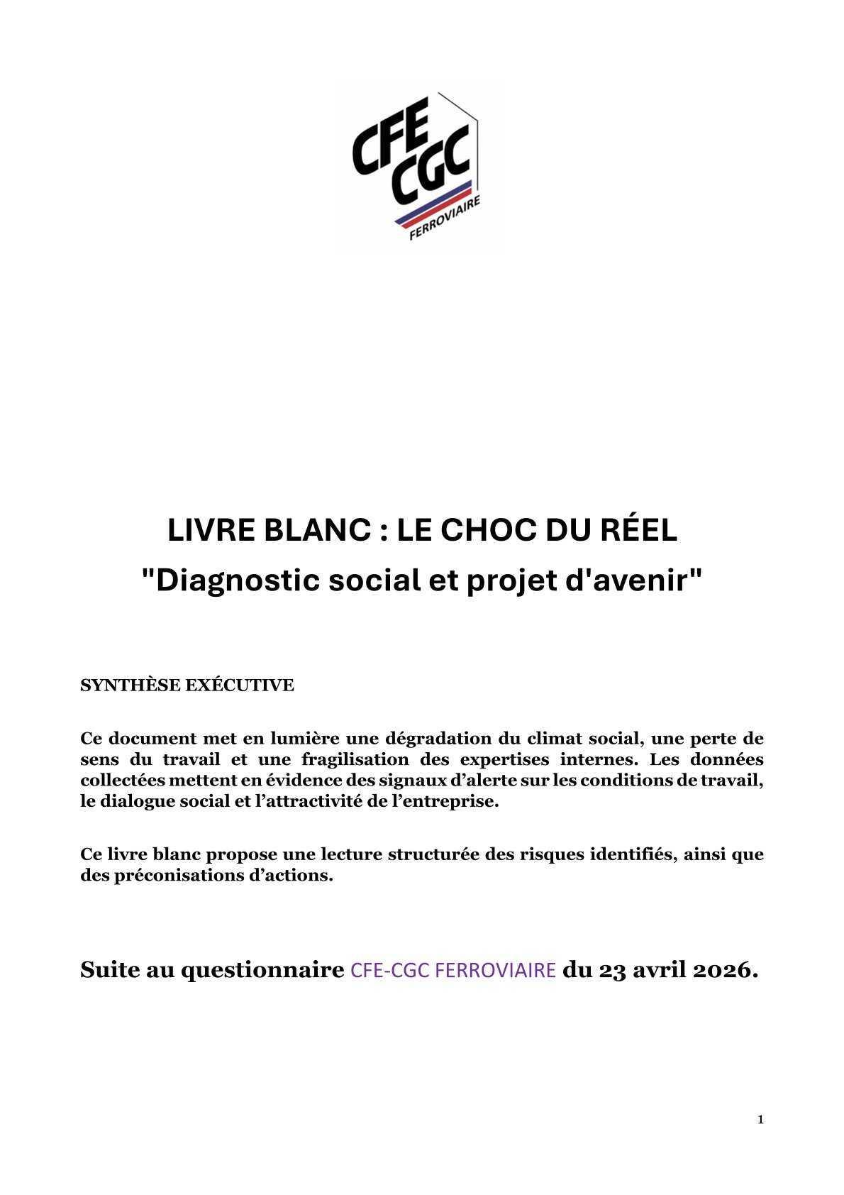 Livre blanc : résultats complément enquête "C'est à vous" détaillés