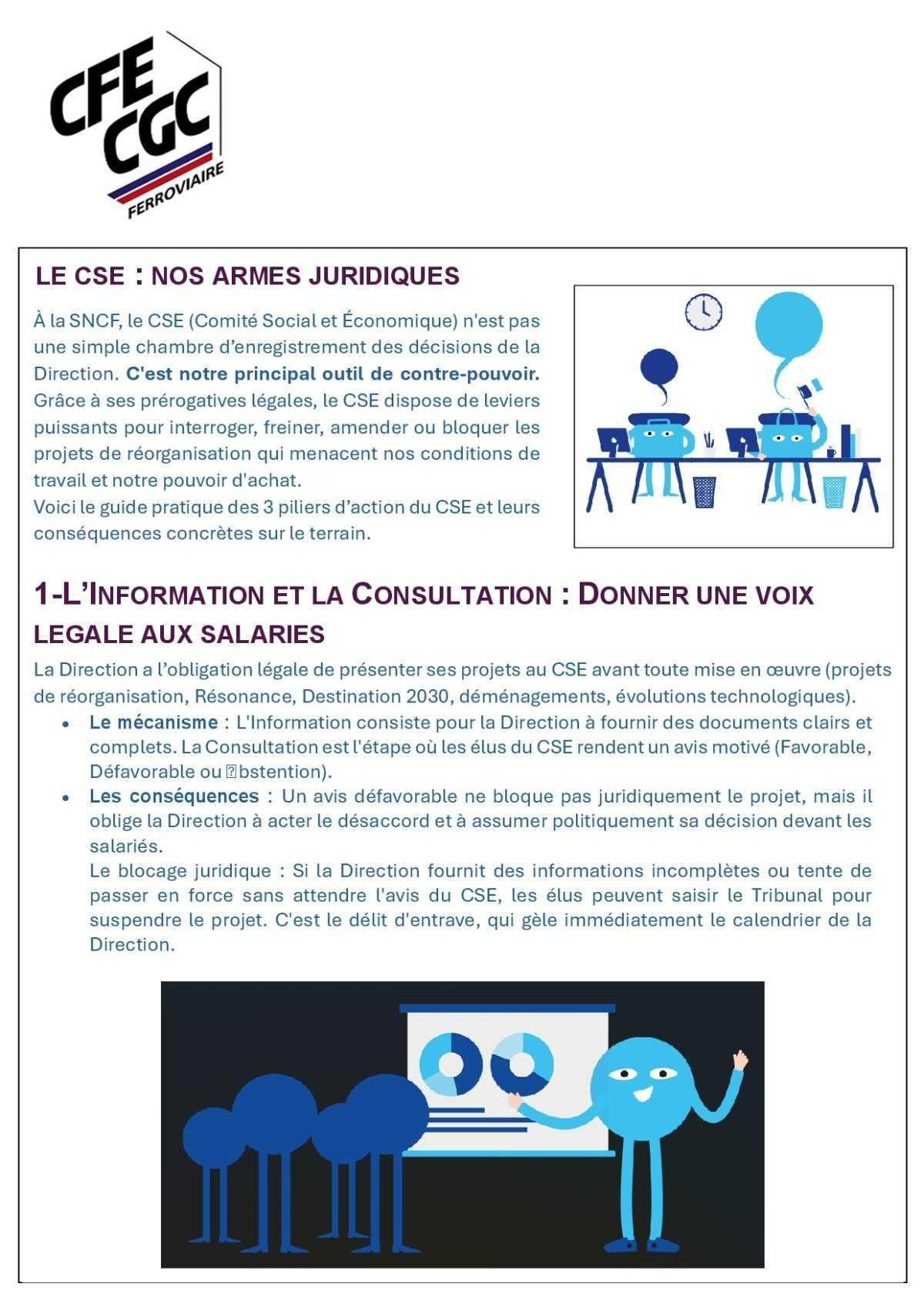 CSE Nos armes juridiques